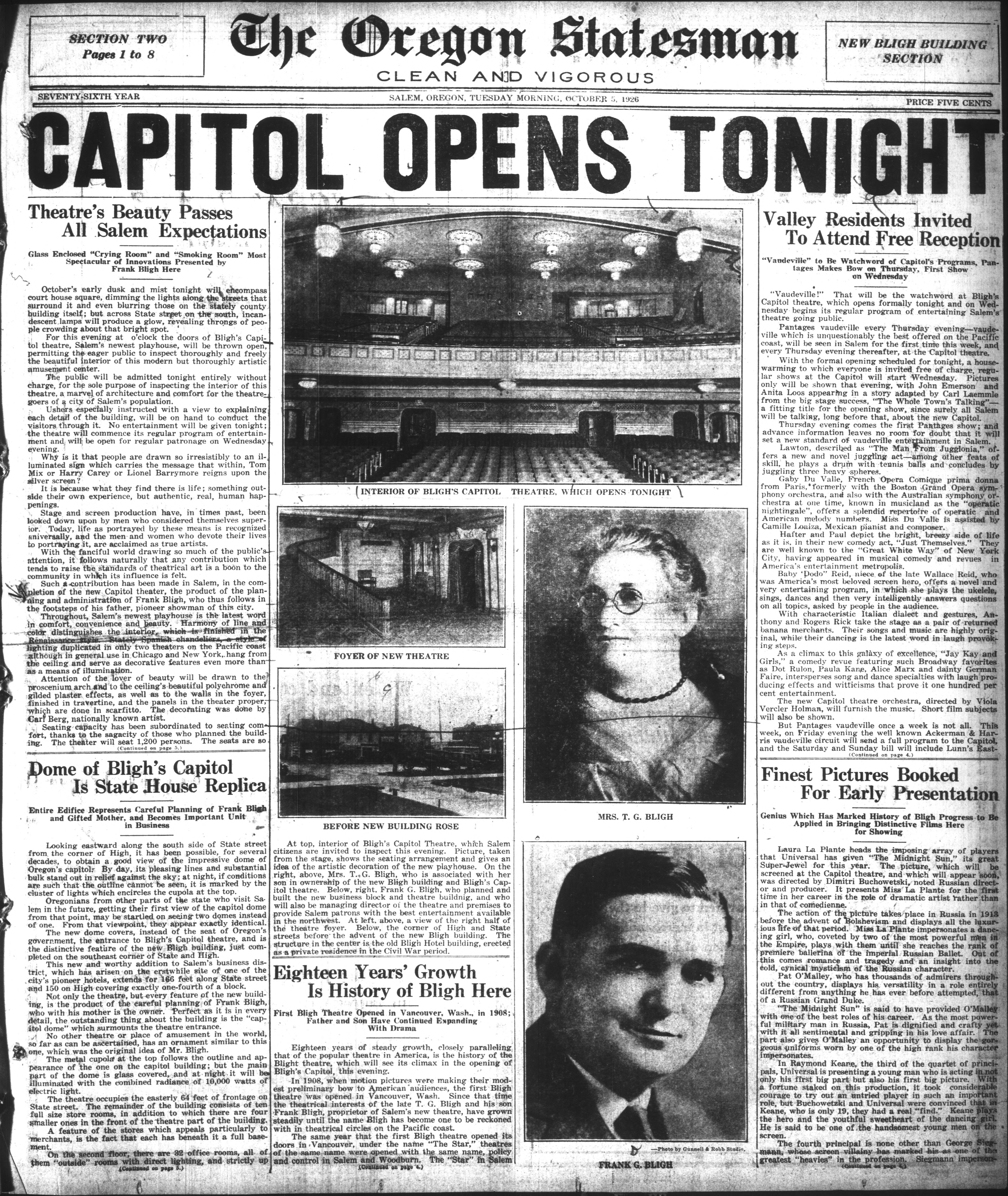 Bligh's Capitol Theatre