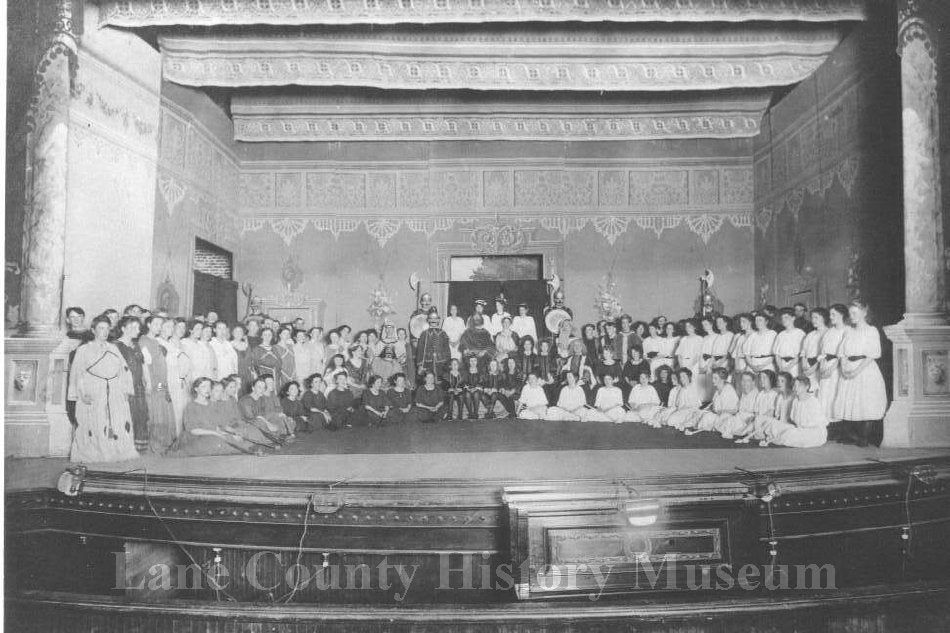 Eugene Theatre stage, 1910.