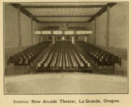 Interior of the Arcade theater, 1911