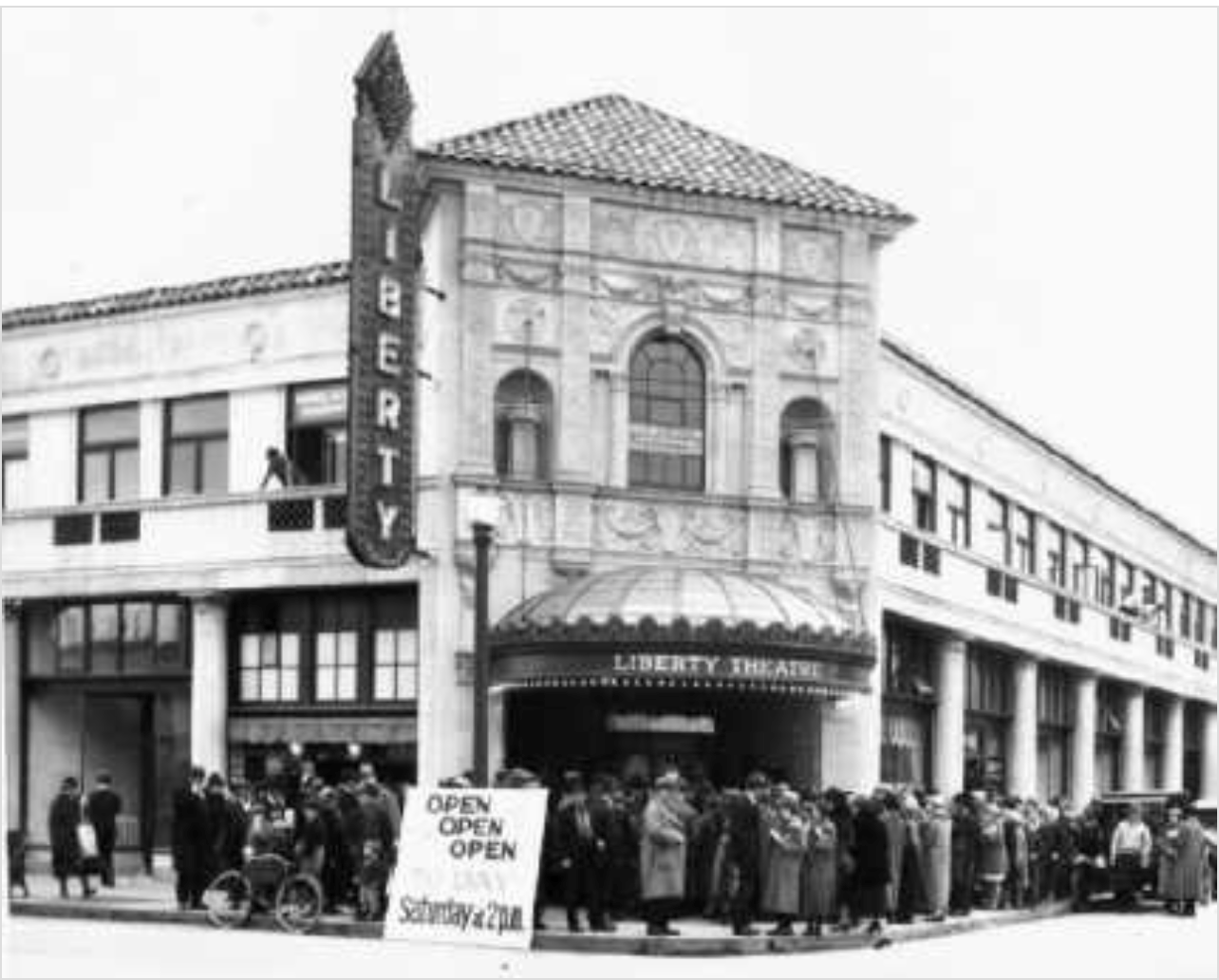 Opening Night in 1925 of Liberty Theatre in Astoria, Oregon