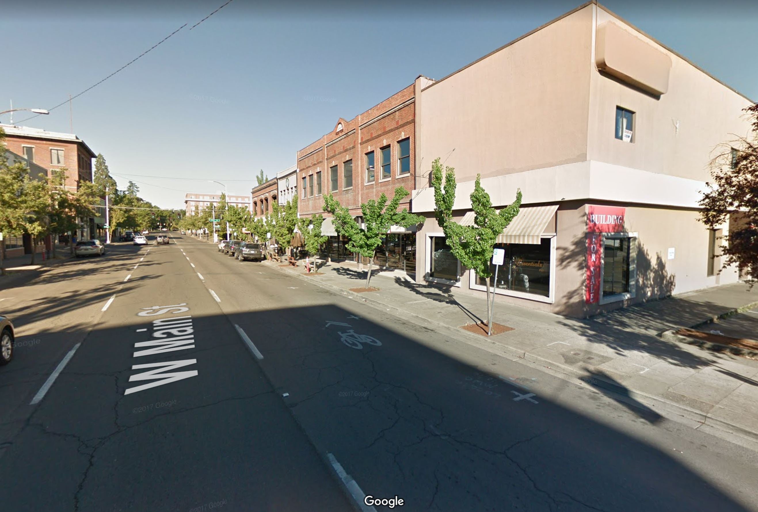 Google Street View of W. Main St., Medford, Oregon