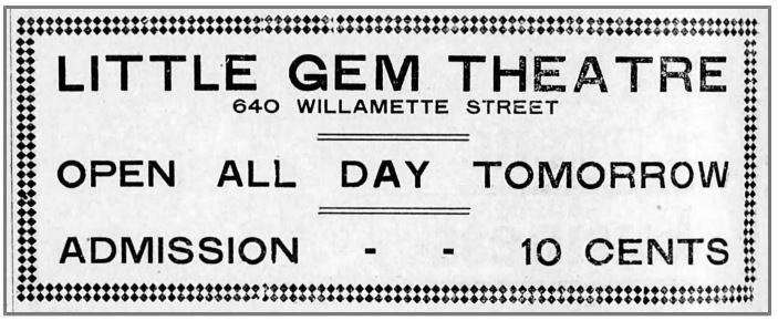 Ad for the Little Gem, 1908