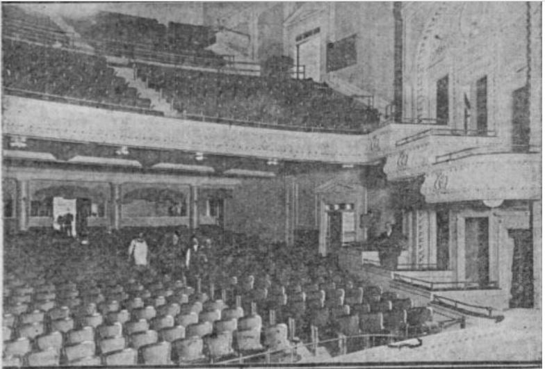 Interior of the new Pantages theater, 1911