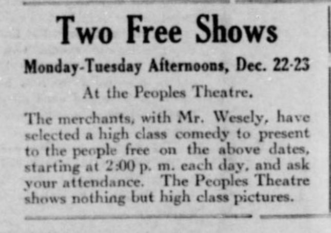 The Scio Tribune., December 11, 1924. Page 4.