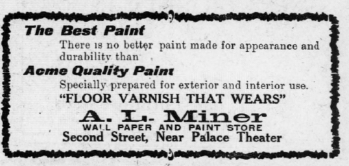 Paint store ad 