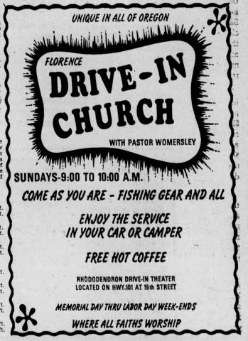 Drive-In Church Advertisement