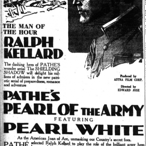 Advertisement for Pearl of the Army playing at the Ideal Theater