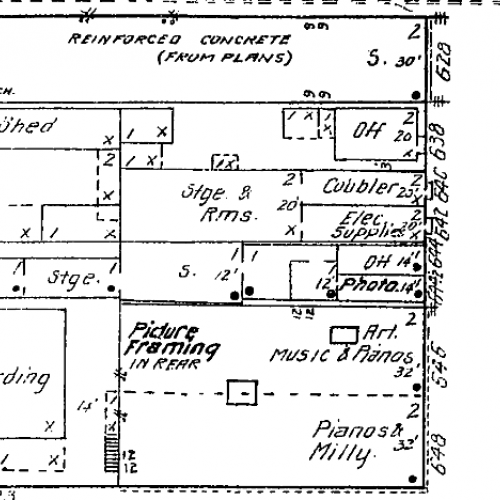 640 Willamette St., Eugene, Oregon, 1912. Digital Sanborn Maps.