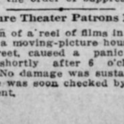 News story about the Fun Theater in 1913