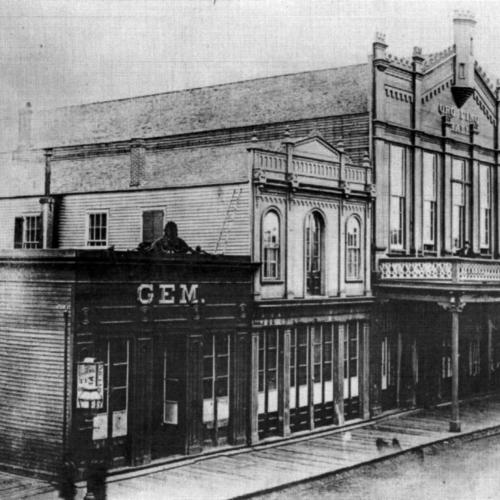 The Gem and Saloon around 1876