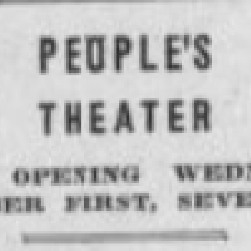Notice of theater opening