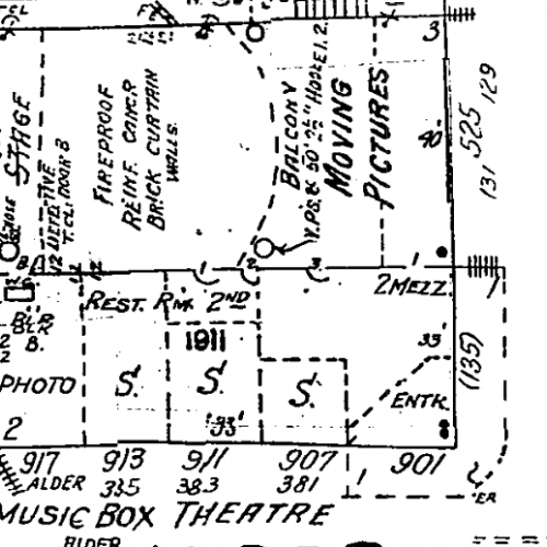 Sanborn map of theater