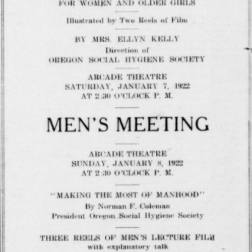 Cottage Grove Sentinel January 6, 1922, pg 2