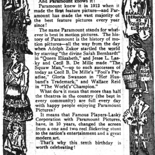 Paramount 10th Anniversary Celebration Description