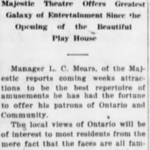 The Ontario Argus, September 2, 1920, p. 1, newspapers.com