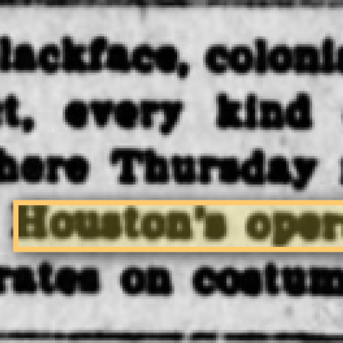 Blackface news item, 1915