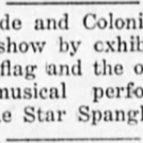 Patriotism at the Colonial theater, 1917