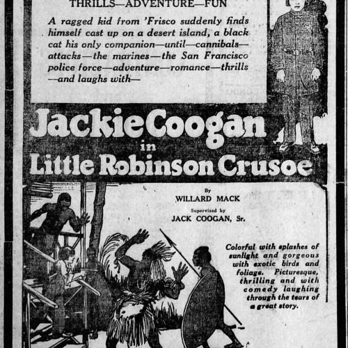 Little Robinson Crusoe at the Liberty theater, 1924