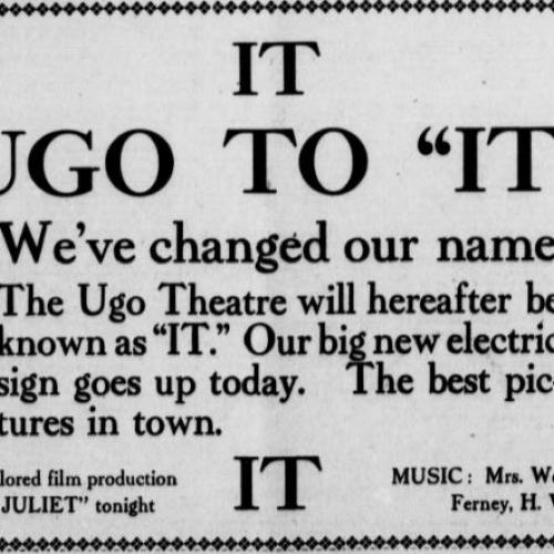U-GO becoming the IT theater, 1913