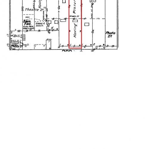 Sanborn Fire Insurance Map of Star theater location, 1911