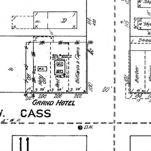 Possible location of the Golden theater, 1912