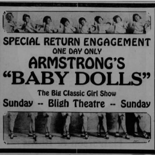 Program at the Bligh theater, 1916