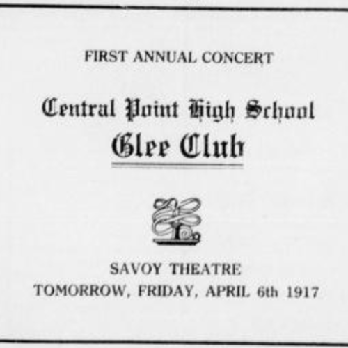 Glee Club provides entertainment at Savoy Theatre.