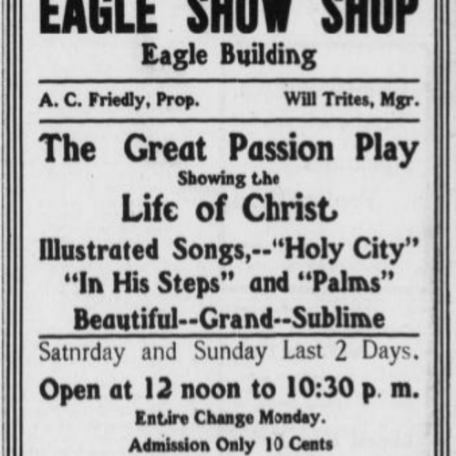  Ad from the East Oregonian, Jan. 25, 1908, p. 8. Historic Oregon Newspapers.