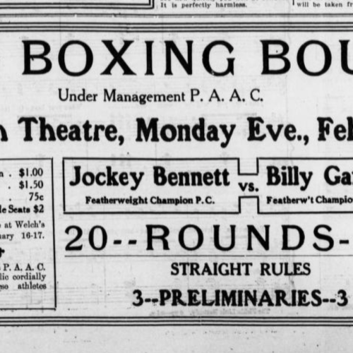 Even boxing matches were held at the Oregon Theater