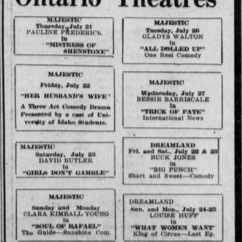 Ontario Argus, 7/21/1921