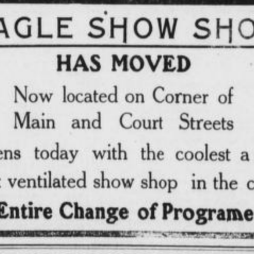Changes for the Eagle Show Shop Theater, Ad from East Oregonian