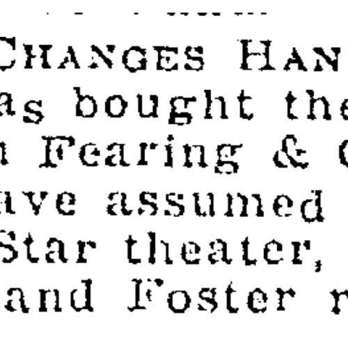 Theater Changes Hands.