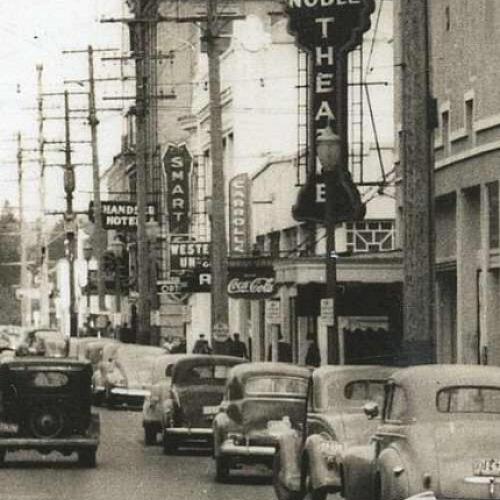 Noble Theatre signage, c.1930s