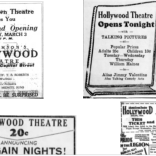 informations about movies and the prices of the tickets 