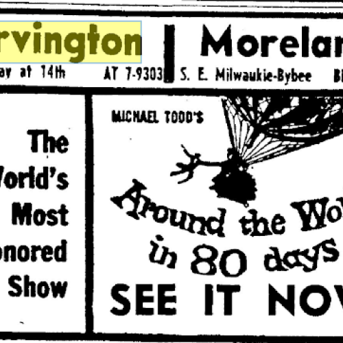 Around the World in 80 Days at the Irvington in 1958