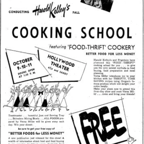 Harold Kelley x Hollywood Theater newspaper clipping