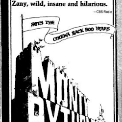 Monty Python Promotion at the Irvington Theater on opening night