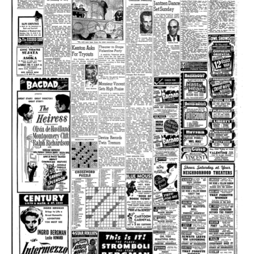 Oregonian, CITY ed., 11 Feb. 1950, p. 5. NewsBank