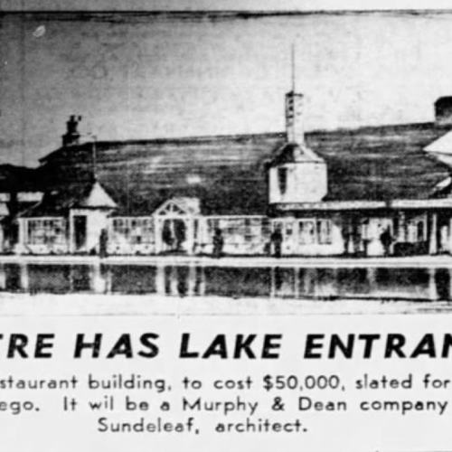 Building Plan Sketch of the Lake Theater