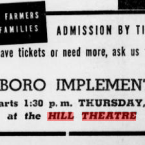 Ad for farmers free admission