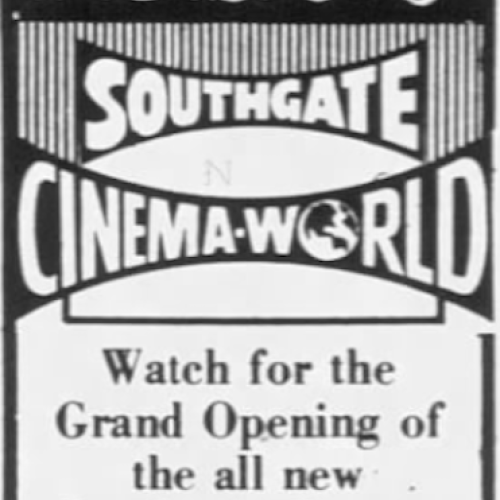 Advertisement in the Capital Journal for the opening of SouthGate CinemaWorld, June 14th, 1976