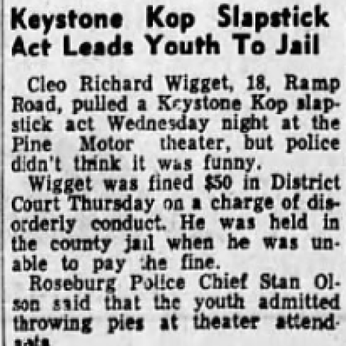 Youth charged with disorderly conduct after throwing pies