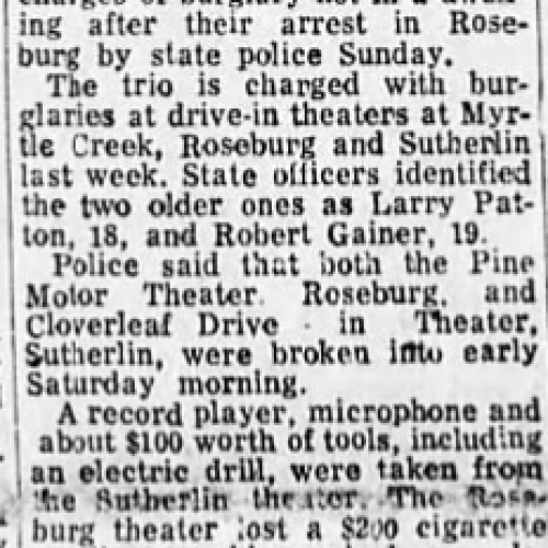 Youth charged with burglary of several theaters