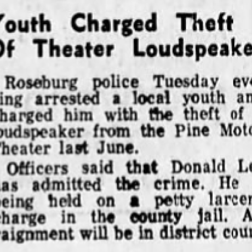 Youth admits to stealing loudspeaker 9 months later