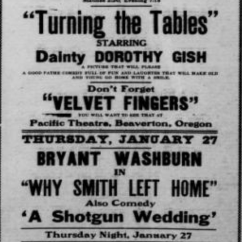 Program for Pacific Theatre