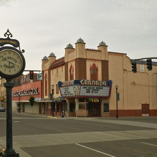 A more recent photo of The Granada Theatre in the Historical District