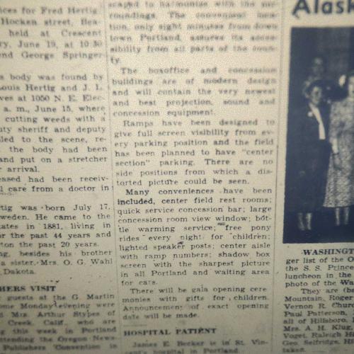A news paper column