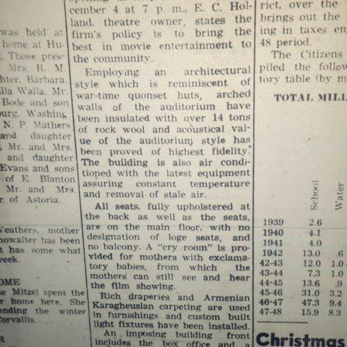 A news paper column