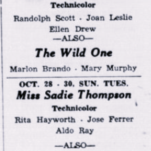 Advertisement, The Brookings-Harbor Pilot, October 25, 1956: 2. Historic Oregon Newspapers.