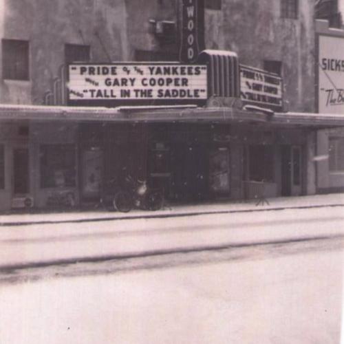 The entrance in the cinema 